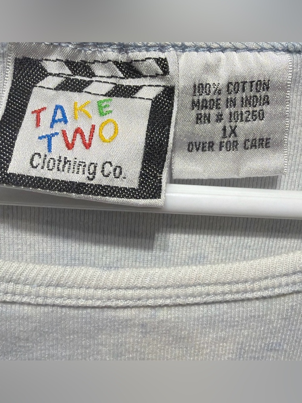 Take Two Clothing Co. White Cotton Butterfly Top - Picture 3 of 3